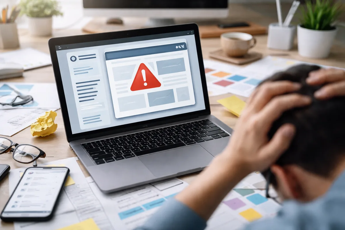 Les erreurs courantes lors de la création de votre site web