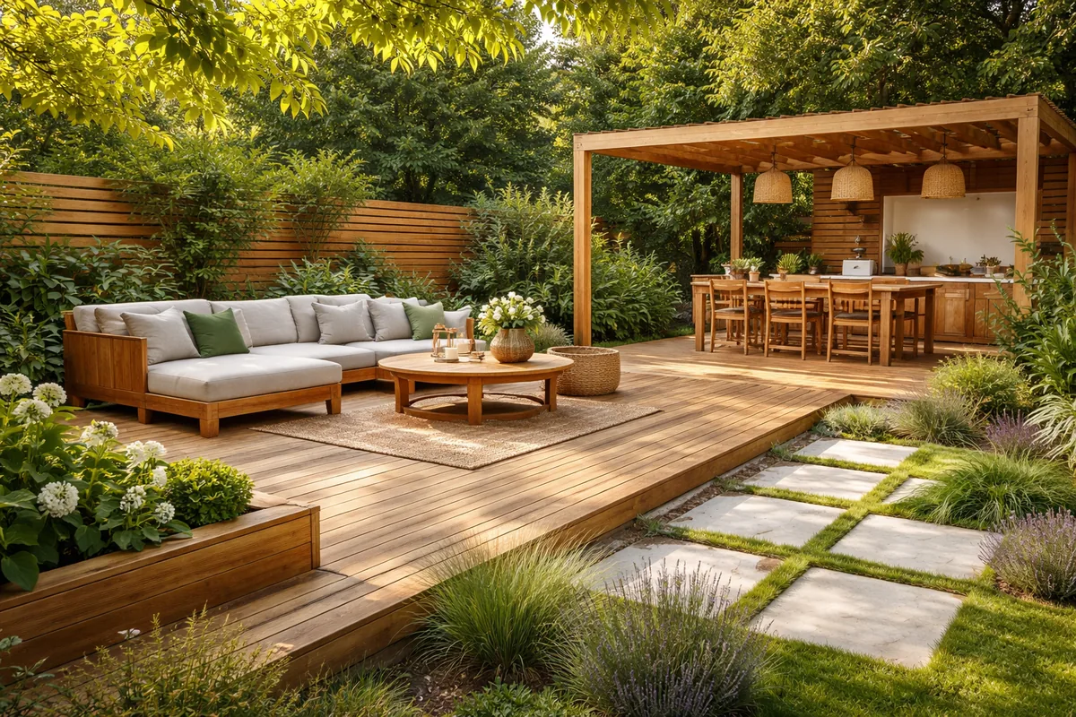 Comment réaliser un aménagement extérieur en bois durable et esthétique