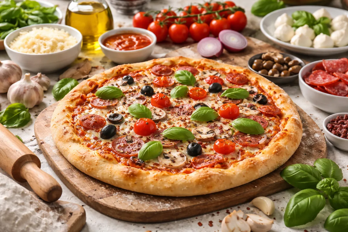 Comment réussir à faire une pizza maison avec des ingrédients variés
